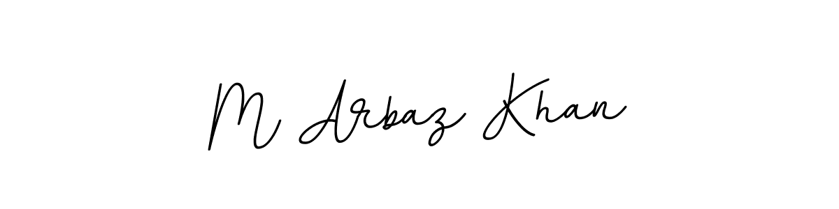 The best way (BallpointsItalic-DORy9) to make a short signature is to pick only two or three words in your name. The name M Arbaz Khan include a total of six letters. For converting this name. M Arbaz Khan signature style 11 images and pictures png