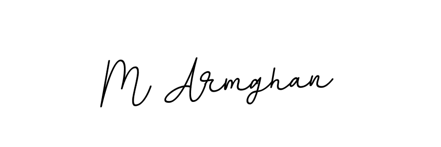 Design your own signature with our free online signature maker. With this signature software, you can create a handwritten (BallpointsItalic-DORy9) signature for name M Armghan. M Armghan signature style 11 images and pictures png