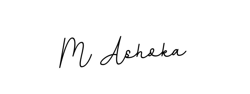 The best way (BallpointsItalic-DORy9) to make a short signature is to pick only two or three words in your name. The name M Ashoka include a total of six letters. For converting this name. M Ashoka signature style 11 images and pictures png