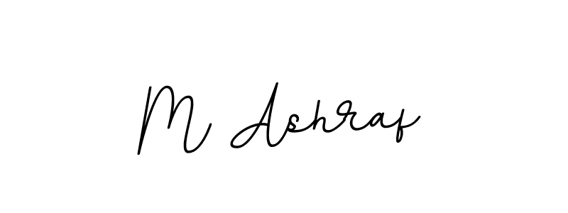 Use a signature maker to create a handwritten signature online. With this signature software, you can design (BallpointsItalic-DORy9) your own signature for name M Ashraf. M Ashraf signature style 11 images and pictures png