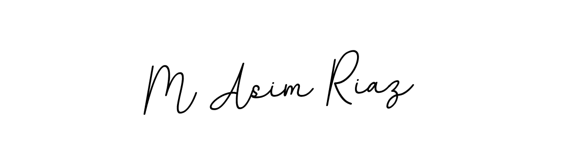 Use a signature maker to create a handwritten signature online. With this signature software, you can design (BallpointsItalic-DORy9) your own signature for name M Asim Riaz. M Asim Riaz signature style 11 images and pictures png