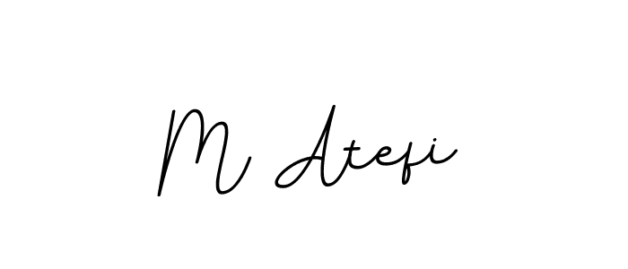 This is the best signature style for the M Atefi name. Also you like these signature font (BallpointsItalic-DORy9). Mix name signature. M Atefi signature style 11 images and pictures png