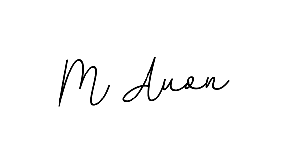 This is the best signature style for the M Auon name. Also you like these signature font (BallpointsItalic-DORy9). Mix name signature. M Auon signature style 11 images and pictures png