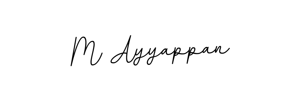 M Ayyappan stylish signature style. Best Handwritten Sign (BallpointsItalic-DORy9) for my name. Handwritten Signature Collection Ideas for my name M Ayyappan. M Ayyappan signature style 11 images and pictures png