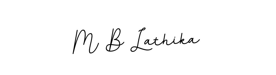 Similarly BallpointsItalic-DORy9 is the best handwritten signature design. Signature creator online .You can use it as an online autograph creator for name M B Lathika. M B Lathika signature style 11 images and pictures png