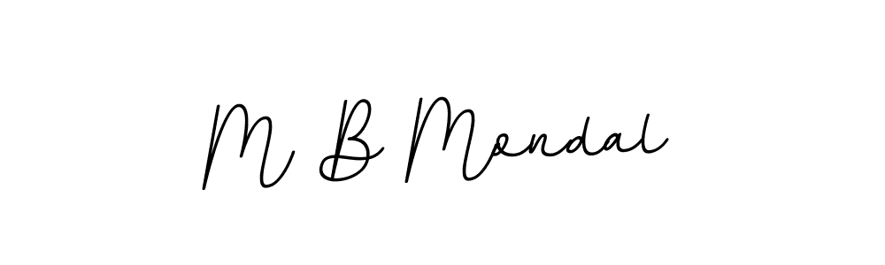 Make a beautiful signature design for name M B Mondal. Use this online signature maker to create a handwritten signature for free. M B Mondal signature style 11 images and pictures png