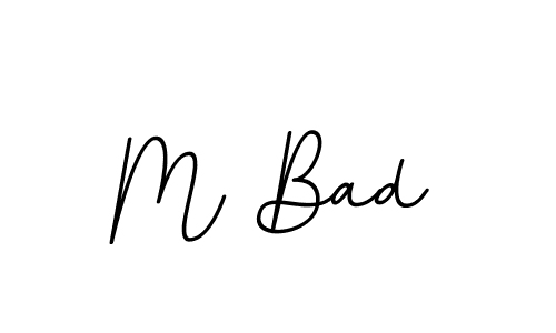 How to make M Bad signature? BallpointsItalic-DORy9 is a professional autograph style. Create handwritten signature for M Bad name. M Bad signature style 11 images and pictures png