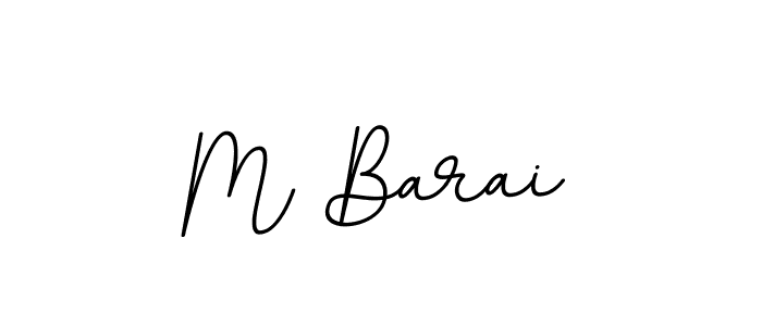 The best way (BallpointsItalic-DORy9) to make a short signature is to pick only two or three words in your name. The name M Barai include a total of six letters. For converting this name. M Barai signature style 11 images and pictures png