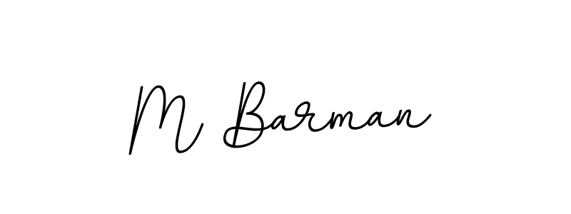 Make a beautiful signature design for name M Barman. With this signature (BallpointsItalic-DORy9) style, you can create a handwritten signature for free. M Barman signature style 11 images and pictures png