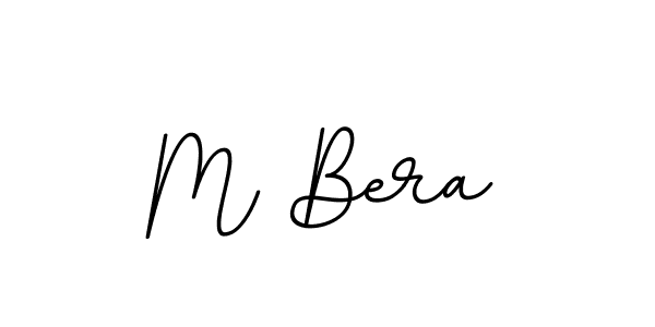 The best way (BallpointsItalic-DORy9) to make a short signature is to pick only two or three words in your name. The name M Bera include a total of six letters. For converting this name. M Bera signature style 11 images and pictures png