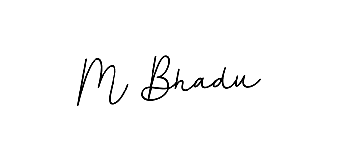 How to Draw M Bhadu signature style? BallpointsItalic-DORy9 is a latest design signature styles for name M Bhadu. M Bhadu signature style 11 images and pictures png
