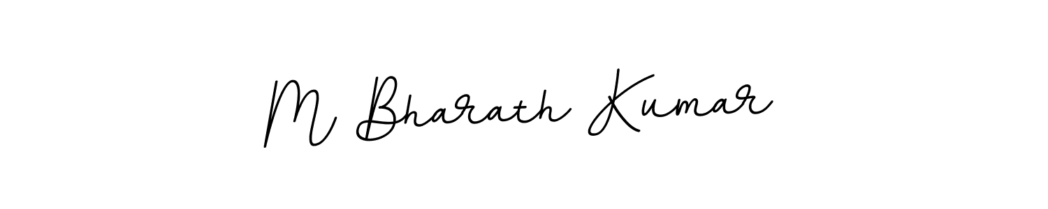 Use a signature maker to create a handwritten signature online. With this signature software, you can design (BallpointsItalic-DORy9) your own signature for name M Bharath Kumar. M Bharath Kumar signature style 11 images and pictures png