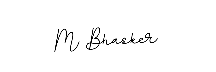 You should practise on your own different ways (BallpointsItalic-DORy9) to write your name (M Bhasker) in signature. don't let someone else do it for you. M Bhasker signature style 11 images and pictures png