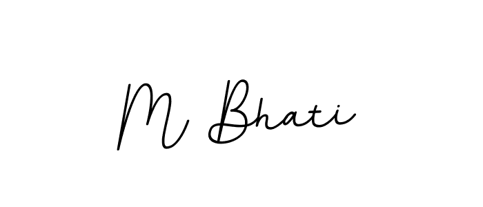 How to make M Bhati signature? BallpointsItalic-DORy9 is a professional autograph style. Create handwritten signature for M Bhati name. M Bhati signature style 11 images and pictures png