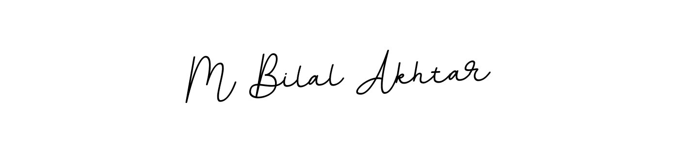 The best way (BallpointsItalic-DORy9) to make a short signature is to pick only two or three words in your name. The name M Bilal Akhtar include a total of six letters. For converting this name. M Bilal Akhtar signature style 11 images and pictures png