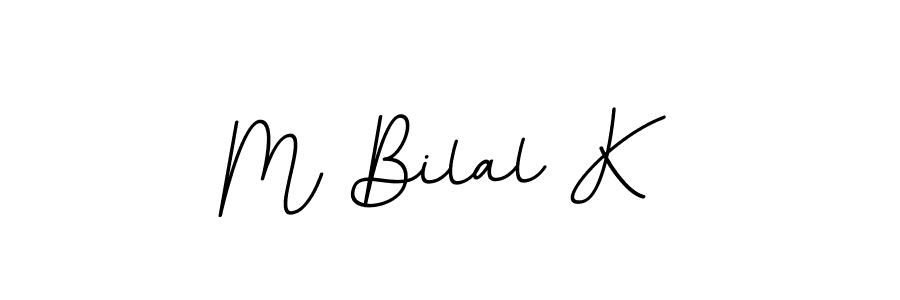 M Bilal K stylish signature style. Best Handwritten Sign (BallpointsItalic-DORy9) for my name. Handwritten Signature Collection Ideas for my name M Bilal K. M Bilal K signature style 11 images and pictures png