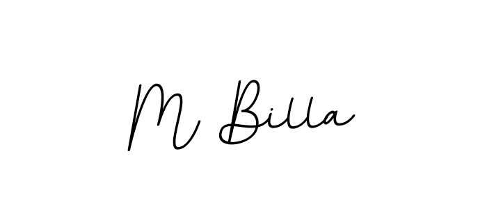 Make a beautiful signature design for name M Billa. Use this online signature maker to create a handwritten signature for free. M Billa signature style 11 images and pictures png
