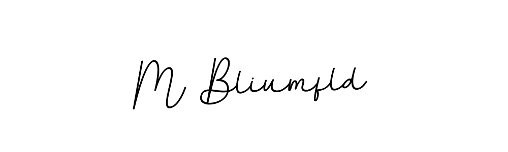 Make a beautiful signature design for name M Bliumfld. With this signature (BallpointsItalic-DORy9) style, you can create a handwritten signature for free. M Bliumfld signature style 11 images and pictures png