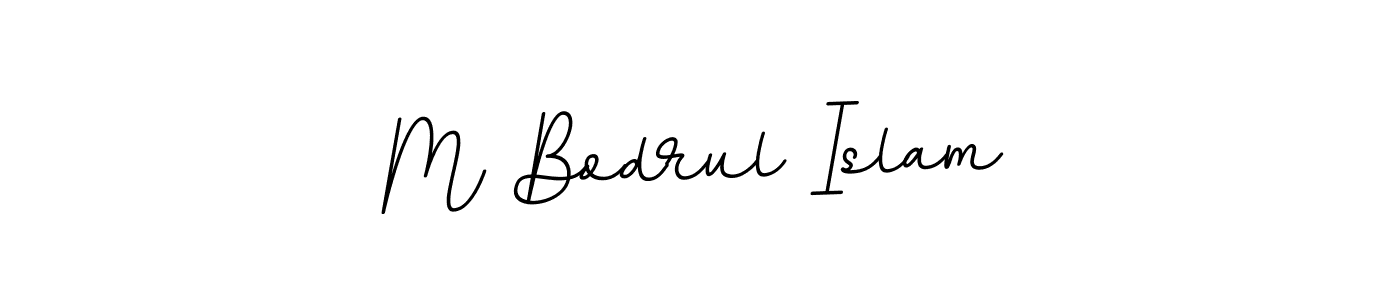 Create a beautiful signature design for name M Bodrul Islam. With this signature (BallpointsItalic-DORy9) fonts, you can make a handwritten signature for free. M Bodrul Islam signature style 11 images and pictures png