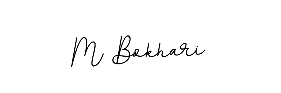 You should practise on your own different ways (BallpointsItalic-DORy9) to write your name (M Bokhari) in signature. don't let someone else do it for you. M Bokhari signature style 11 images and pictures png