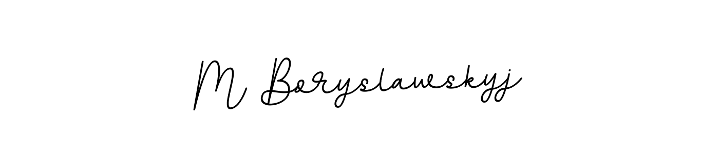 Also we have M Boryslawskyj name is the best signature style. Create professional handwritten signature collection using BallpointsItalic-DORy9 autograph style. M Boryslawskyj signature style 11 images and pictures png