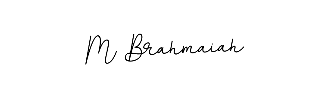 It looks lik you need a new signature style for name M Brahmaiah. Design unique handwritten (BallpointsItalic-DORy9) signature with our free signature maker in just a few clicks. M Brahmaiah signature style 11 images and pictures png