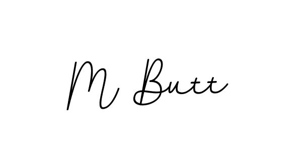 Make a beautiful signature design for name M Butt. With this signature (BallpointsItalic-DORy9) style, you can create a handwritten signature for free. M Butt signature style 11 images and pictures png