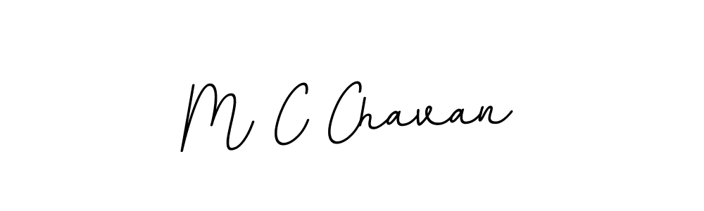 Create a beautiful signature design for name M C Chavan. With this signature (BallpointsItalic-DORy9) fonts, you can make a handwritten signature for free. M C Chavan signature style 11 images and pictures png