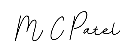 Get an exclusive digital autograph for M C Patel. The BallpointsItalic-DORy9 typeface captures the charm of real penmanship on paper. M C Patel signature style 11 images and pictures png