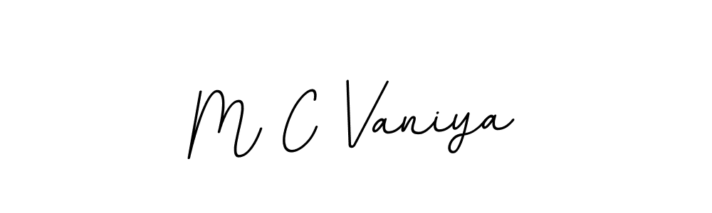 How to make M C Vaniya signature? BallpointsItalic-DORy9 is a professional autograph style. Create handwritten signature for M C Vaniya name. M C Vaniya signature style 11 images and pictures png