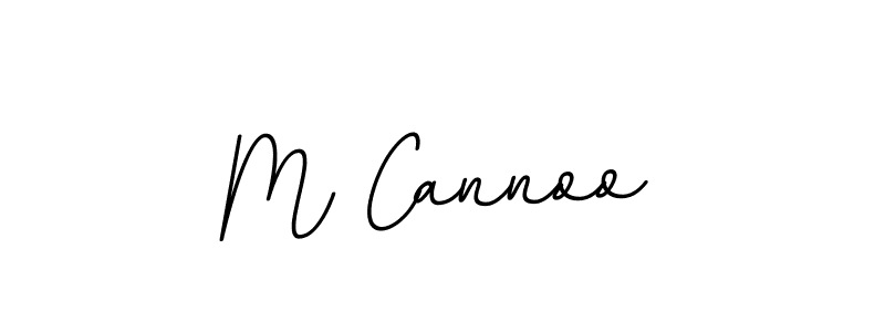 Create a beautiful signature design for name M Cannoo. With this signature (BallpointsItalic-DORy9) fonts, you can make a handwritten signature for free. M Cannoo signature style 11 images and pictures png