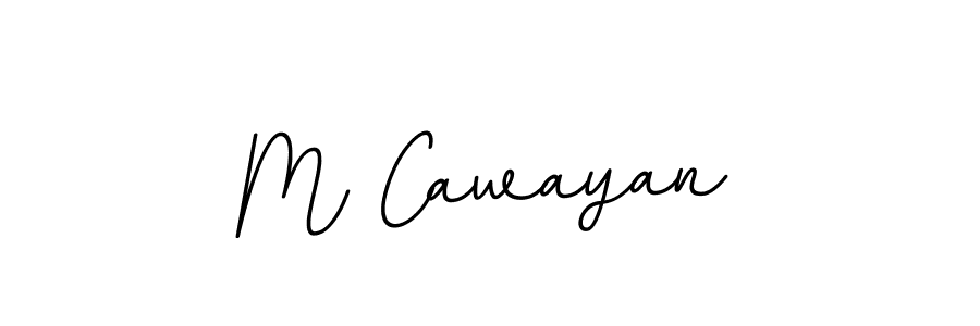 Design your own signature with our free online signature maker. With this signature software, you can create a handwritten (BallpointsItalic-DORy9) signature for name M Cawayan. M Cawayan signature style 11 images and pictures png