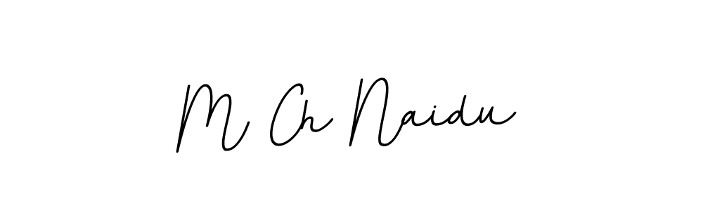 M Ch Naidu stylish signature style. Best Handwritten Sign (BallpointsItalic-DORy9) for my name. Handwritten Signature Collection Ideas for my name M Ch Naidu. M Ch Naidu signature style 11 images and pictures png