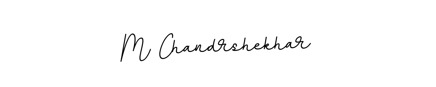 Use a signature maker to create a handwritten signature online. With this signature software, you can design (BallpointsItalic-DORy9) your own signature for name M Chandrshekhar. M Chandrshekhar signature style 11 images and pictures png