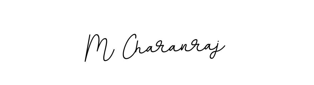 You should practise on your own different ways (BallpointsItalic-DORy9) to write your name (M Charanraj) in signature. don't let someone else do it for you. M Charanraj signature style 11 images and pictures png