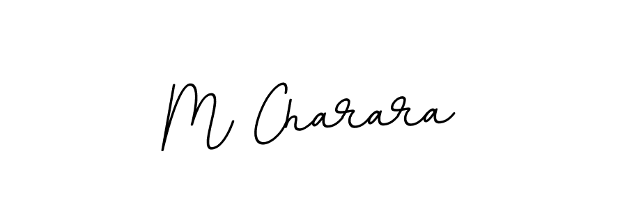 You should practise on your own different ways (BallpointsItalic-DORy9) to write your name (M Charara) in signature. don't let someone else do it for you. M Charara signature style 11 images and pictures png