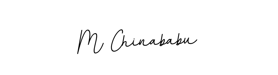 How to make M Chinababu name signature. Use BallpointsItalic-DORy9 style for creating short signs online. This is the latest handwritten sign. M Chinababu signature style 11 images and pictures png