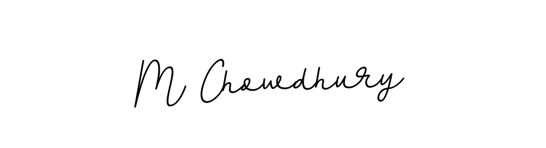 Design your own signature with our free online signature maker. With this signature software, you can create a handwritten (BallpointsItalic-DORy9) signature for name M Chowdhury. M Chowdhury signature style 11 images and pictures png