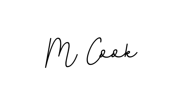 Make a beautiful signature design for name M Cook. With this signature (BallpointsItalic-DORy9) style, you can create a handwritten signature for free. M Cook signature style 11 images and pictures png