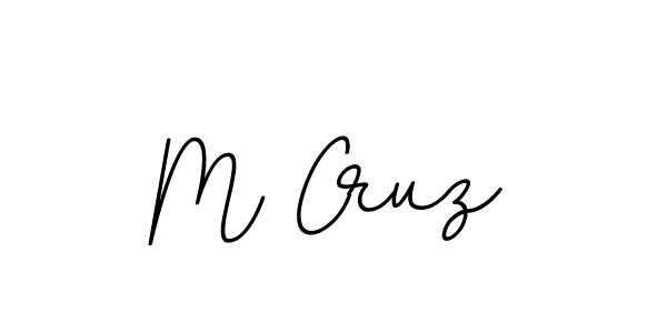 The best way (BallpointsItalic-DORy9) to make a short signature is to pick only two or three words in your name. The name M Cruz include a total of six letters. For converting this name. M Cruz signature style 11 images and pictures png