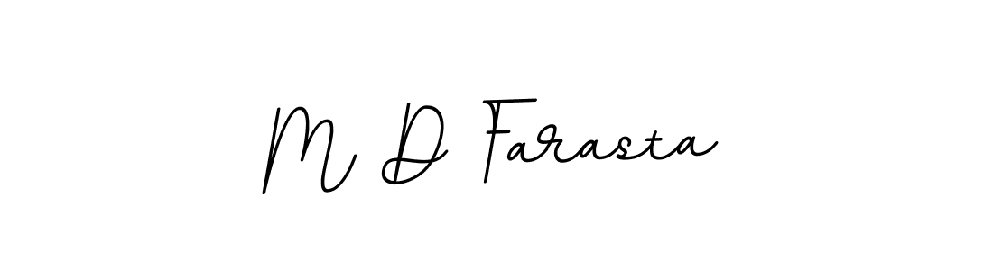 Make a beautiful signature design for name M D Farasta. With this signature (BallpointsItalic-DORy9) style, you can create a handwritten signature for free. M D Farasta signature style 11 images and pictures png