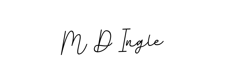 Make a beautiful signature design for name M D Ingle. With this signature (BallpointsItalic-DORy9) style, you can create a handwritten signature for free. M D Ingle signature style 11 images and pictures png