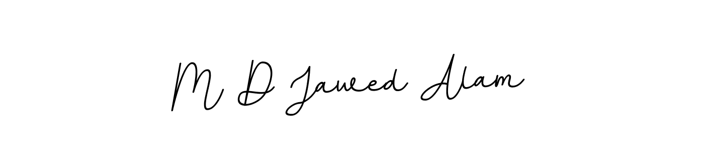 Make a beautiful signature design for name M D Jawed Alam. With this signature (BallpointsItalic-DORy9) style, you can create a handwritten signature for free. M D Jawed Alam signature style 11 images and pictures png