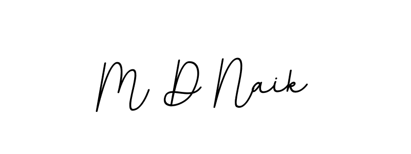 Make a beautiful signature design for name M D Naik. With this signature (BallpointsItalic-DORy9) style, you can create a handwritten signature for free. M D Naik signature style 11 images and pictures png