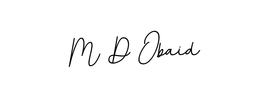 How to make M D Obaid name signature. Use BallpointsItalic-DORy9 style for creating short signs online. This is the latest handwritten sign. M D Obaid signature style 11 images and pictures png