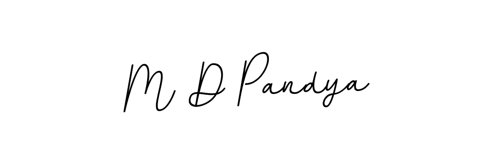 Make a beautiful signature design for name M D Pandya. Use this online signature maker to create a handwritten signature for free. M D Pandya signature style 11 images and pictures png