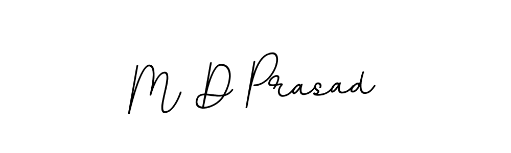 The best way (BallpointsItalic-DORy9) to make a short signature is to pick only two or three words in your name. The name M D Prasad include a total of six letters. For converting this name. M D Prasad signature style 11 images and pictures png