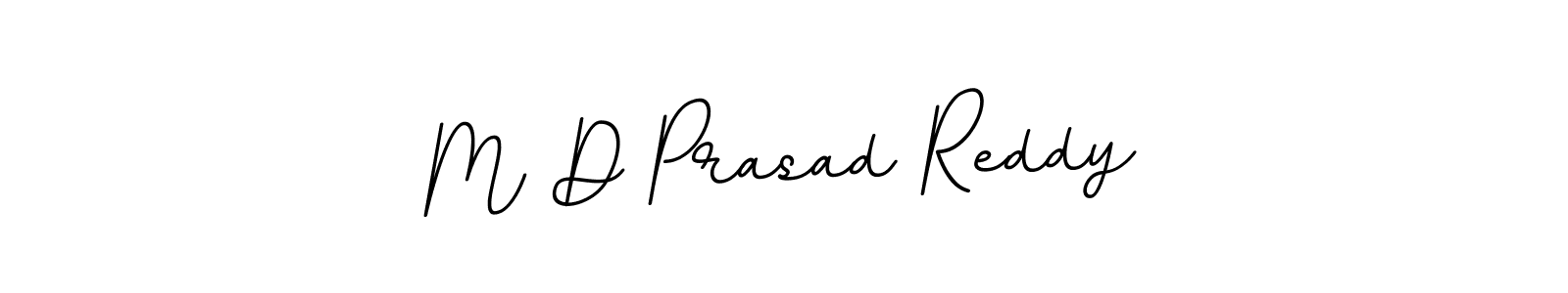 The best way (BallpointsItalic-DORy9) to make a short signature is to pick only two or three words in your name. The name M D Prasad Reddy include a total of six letters. For converting this name. M D Prasad Reddy signature style 11 images and pictures png