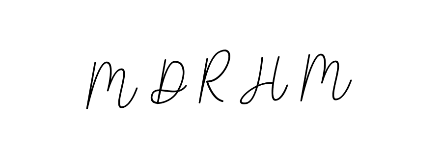 Design your own signature with our free online signature maker. With this signature software, you can create a handwritten (BallpointsItalic-DORy9) signature for name M D R H M. M D R H M signature style 11 images and pictures png