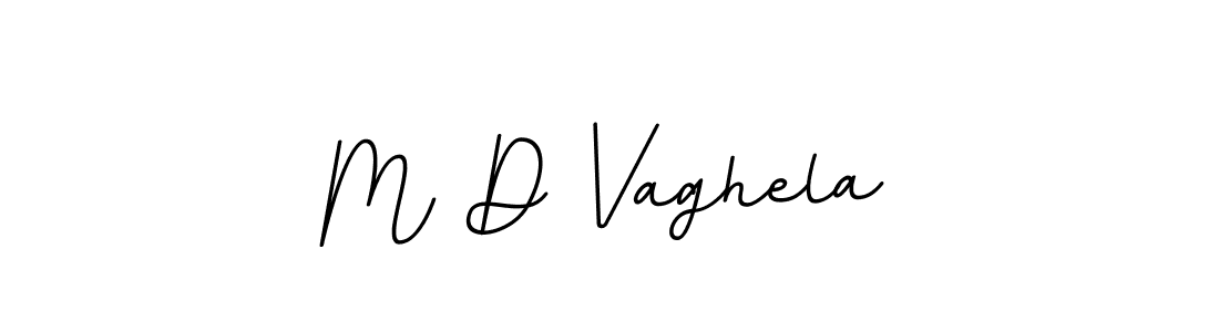How to make M D Vaghela name signature. Use BallpointsItalic-DORy9 style for creating short signs online. This is the latest handwritten sign. M D Vaghela signature style 11 images and pictures png
